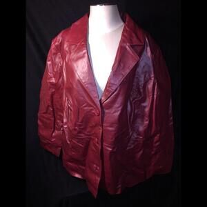 jessica london genuine leather jacket